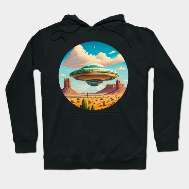 Desert View UFO Hoodie by TheJadeCat